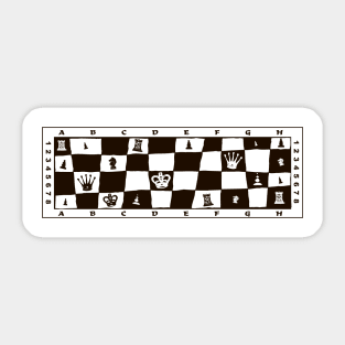 Black & White Chess Design. Best gift idea for chess lovers Sticker